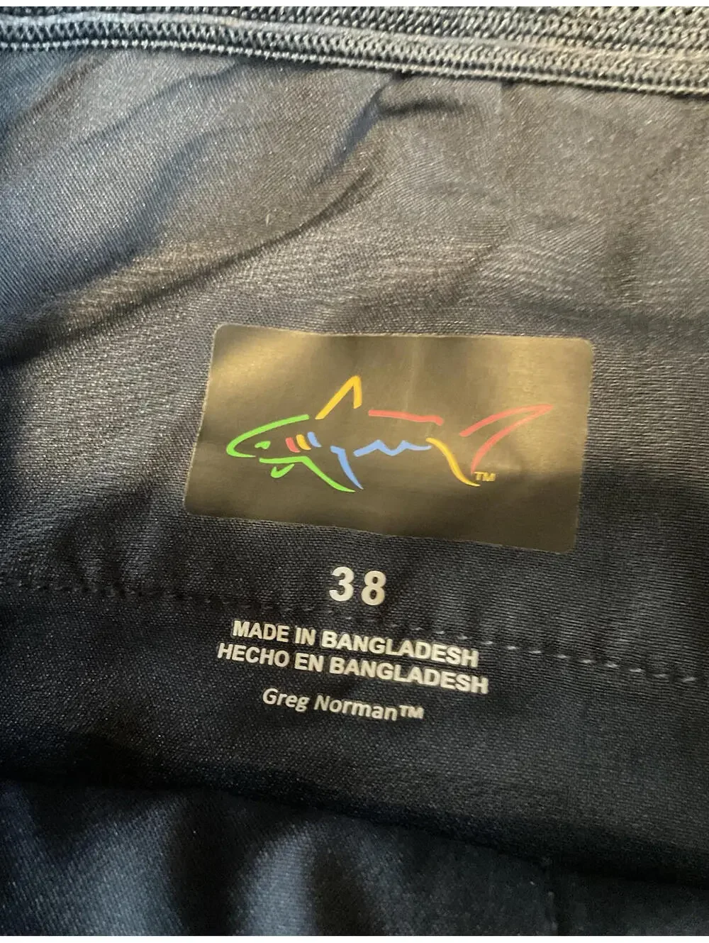 Greg Norman Mens Dark Blue Golf Shorts Size 38